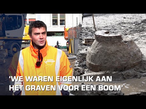 Vondst van dertien meter diepe waterput op Waagplein: “Een hele mooie verrassing”