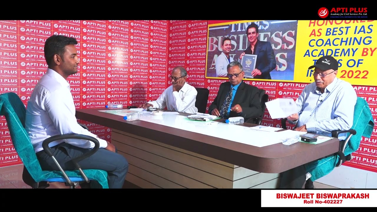 BISWAJEET BISWAPRAKASH || RANK 16 || OAS 2024 || Mock Interview || APTI PLUS