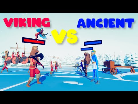 VIKING TEAM vs ANCIENT TEAM ⭐Christmas Edition⭐  | TABS - Totally Accurate Battle Simulator