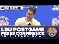 LSU Postgame Press Conference: 2019 Peach Bowl | CBS Sports HQ
