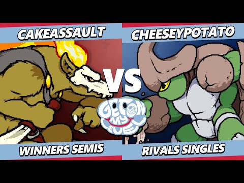 GOML 2023 Top 8 - CakeAssault (Forsburn) Vs. CheeseyPotato (Kraag) Rivals of Aether - RoA