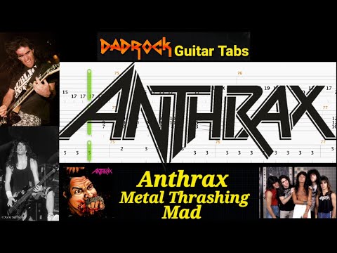 Metal Thrashing Mad - Anthrax - Guitar + Bass TABS Lesson