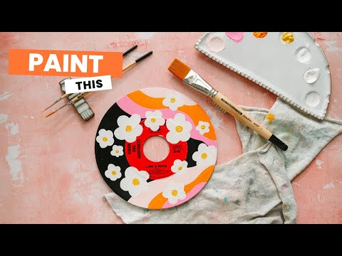 How to Paint Vinyl Records with Acrylic