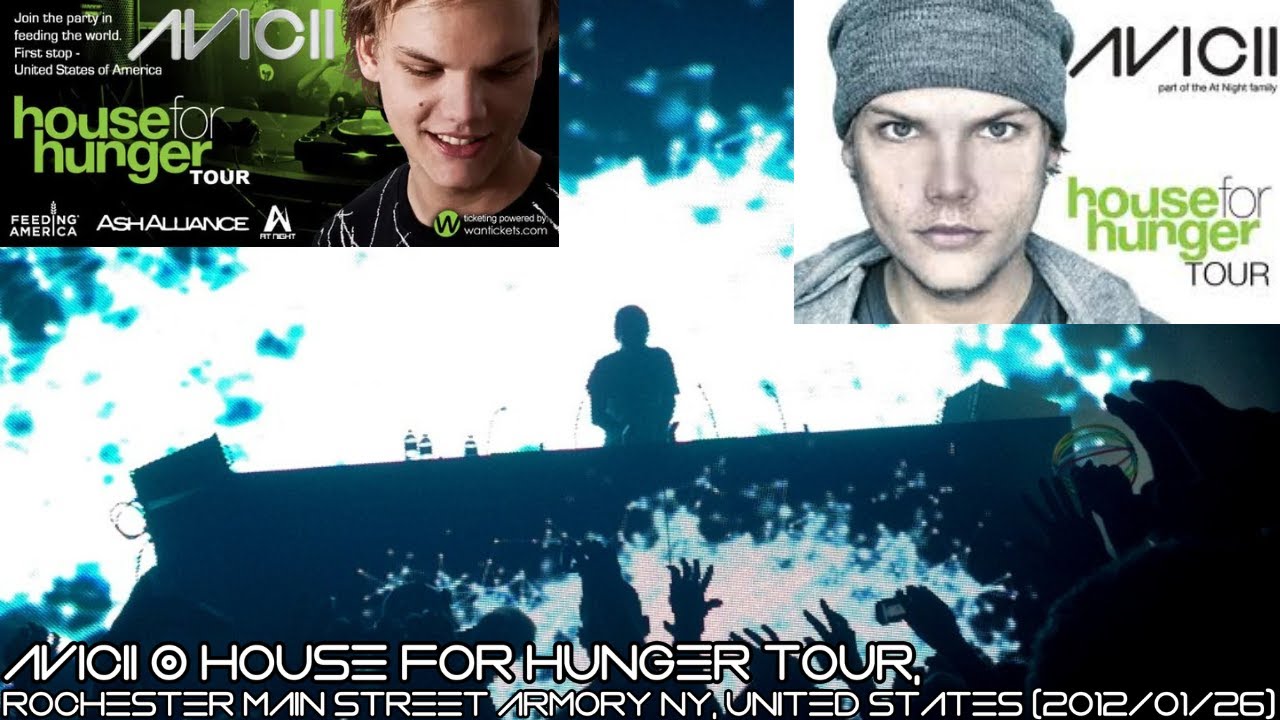 Avicii @ House For Hunger Tour, Rochester Main Street Armory NY, United States (2012/01/26)
