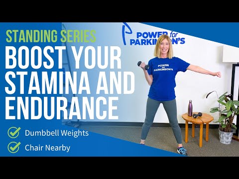 Standing Parkinson's Strength and Balance Exercises for Stamina and Endurance with Polly Caprio