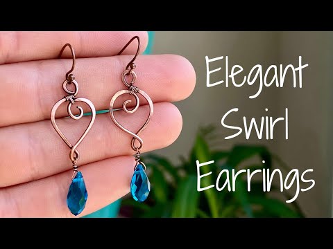 Elegant Swirl Earrings - Jewelry Making Tutorial for Beginners