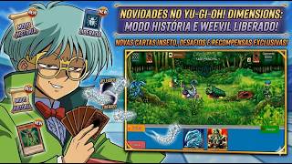 Yu-gi-oh Dimensions modo historia weevil e mais novidades #games #yugiohcommunity
