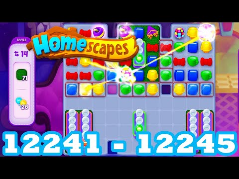 Homescapes Level 12241 - 12245 HD 3 - match puzzle Gameplay | android | IOS | 12242 | 12243 | 12244