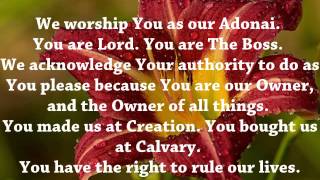 Prayer to Adonai: The God Who Rules