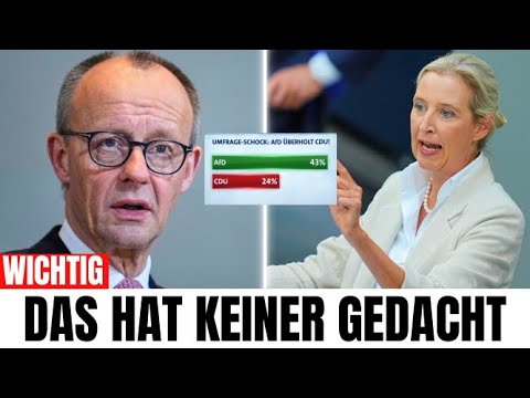 SHOCK POLL: AfD at 43%? Merz tries to stop publication!