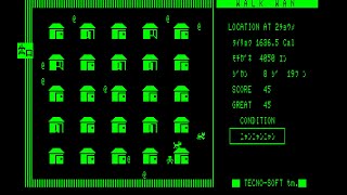 Sharp MZ-80B Game: Walk Wan (1982 Tecno Soft)