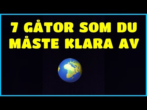 7 Svenska Gåtor med svar ( IQ Test )