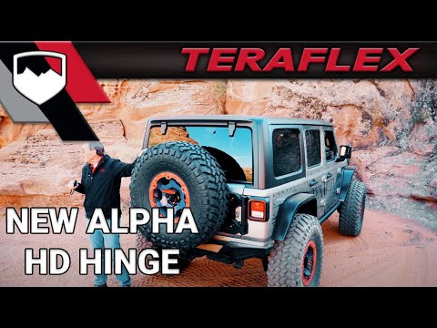 JL Alpha HD Hinged Spare Tire Carrier | TeraFlex