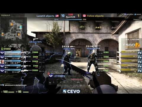LunatiK eSports vs Follow eSports Game 2 (CEVO-P CS:GO Season 8) - Dust & K-Smooth