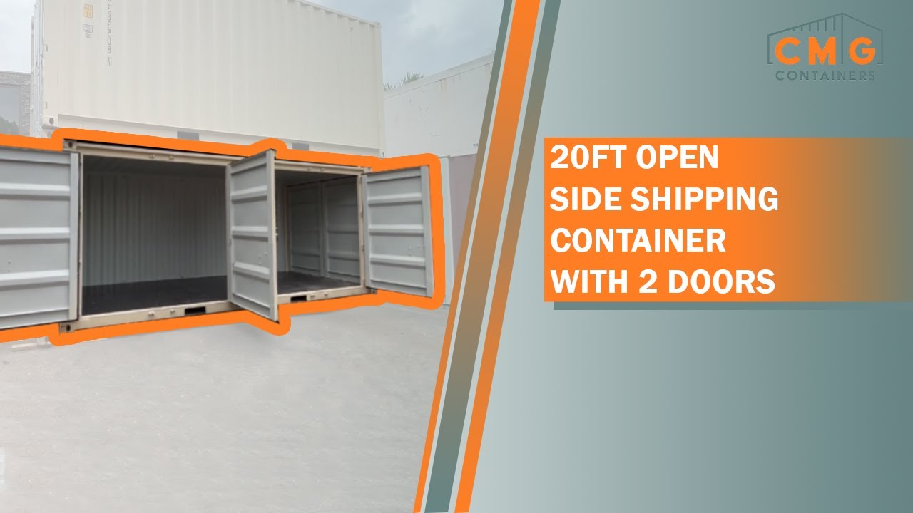 20ft Open Side Shipping Container with 2 Doors