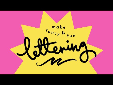 How to do hand and brush lettering - a typography tutorial video from Margate Girl