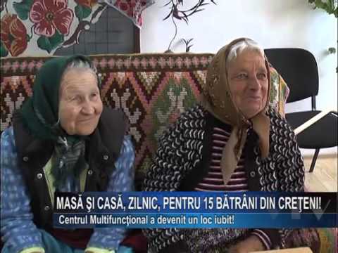 Masa si casa, zilnic, pentru 15 batrani din Creteni