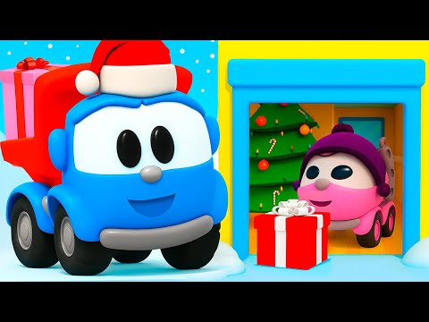 Nyår för barn 2024! Lastbilen Leo - Tecknade filmer om jul & videor för barn om nyår.