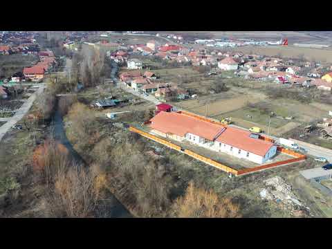 Creșa din comuna Galda de Jos, județul Alba, în construcție, februarie 2020