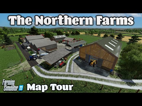 CRACKING NEW MAP! “THE NORTHERN FARMS” FS22 MAP TOUR! | NEW MOD MAP! (Review) PS5.