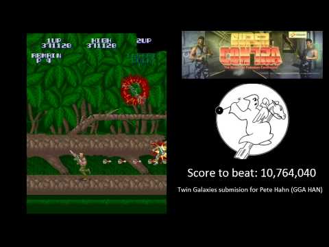 (MAME) Super Contra Twin Galaxies submission for Pete Hahn - 10,777,080 points