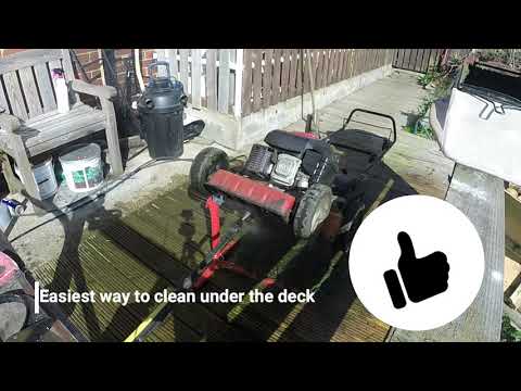 Washing the 3 mountfields testing the mower lift