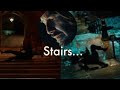 Every time John Wick falls down a set of stairs.