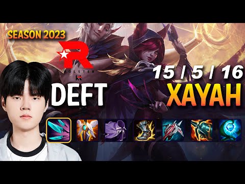 KT Deft XAYAH vs KAI'SA ADC - Patch 13.23 KR Ranked