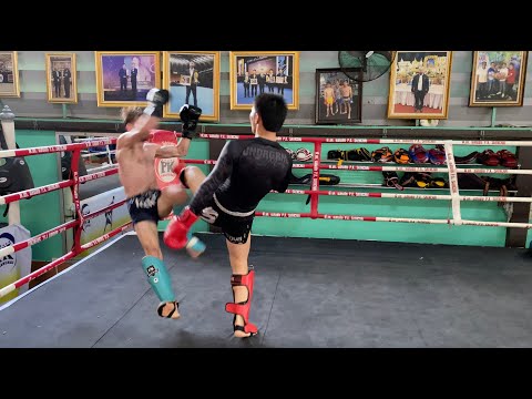 High Level Sparring in Thailand with Tawanchai PK.Saenchai Muaythaigym | ONE Championship