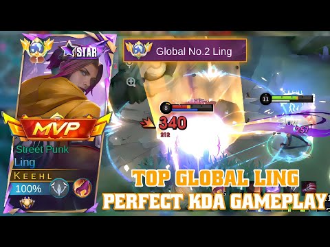 19-1-9! TOP GLOBAL LING PERFECT KDA GAMEPLAY! FASTHAND + ON POINT DASH COMBO - MOBILE LEGEBDS