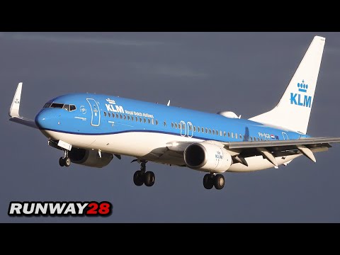 Amsterdam Spotting - Schiphol Awesome Light Landing Shots at the Aalsmeerbaan