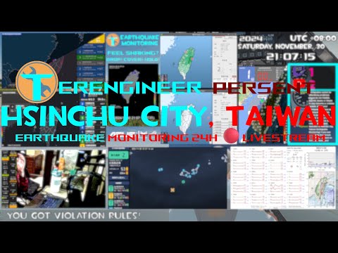 🔴LIVE Hsinchu City, Taiwan, Earthquake Monitoring 24H! (Please watch Pinned chat)