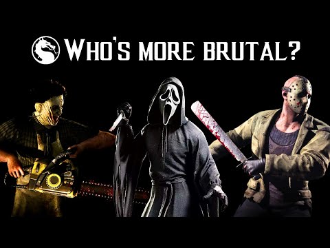 Mortal Kombat - Ghostface vs Leatherface vs Jason | All Brutalities, X-Rays, Special Moves