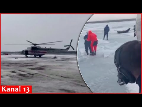 Rescuers evacuate 40 anglers from ice floe on Russia's Sakhalin island