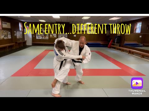 How Osoto and Ashi Garuma can be used simultaneously, depending on uke’s reaction. — judo technique demonstration
