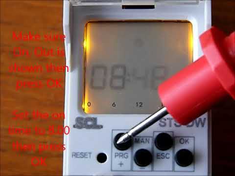 Programming the SCL STS-DW Digital Time Clock