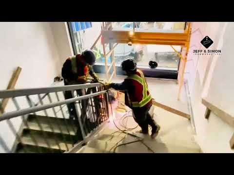 Elementary School Stair Guardrail Installation