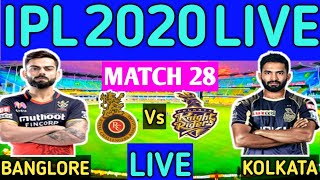 RCB vs KKR IPL 2020 LIVE SCORECARD, WATCH LIVE IPL 2020