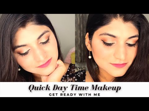Daytime Party Makeup Look | Quick & Easy Makeup Look | Golden & Brown Look | Get Ready With Me