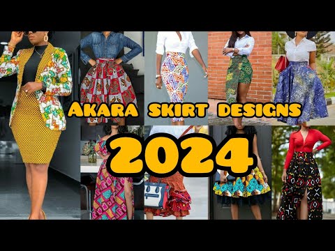 💖🌸 Cute Ankara skirt designs you will love in 2024 |Skirt styles for classy ladies | African fashion