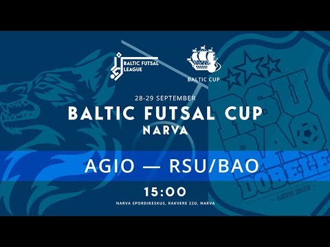 Baltic Futsal Cup. AGIO - RSU/BAO. Прямая трансляция РУС