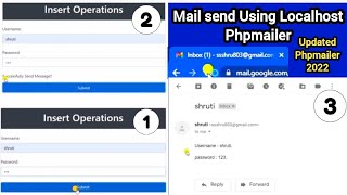Email send using localhost - Phpmailer(updated) || @Shruti098