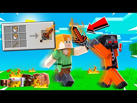 Ultimate Fire Sword Crafting in Minecraft