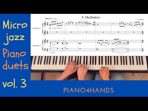 C. Norton - 8. Meditation - Microjazz Piano duets collection 3 for piano four hands (score)