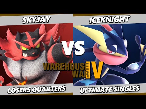 Warehouse War 4 TOP 8 - Skyjay (Incineroar) Vs. IceKnight (Greninja) Smash Ultimate - SSBU