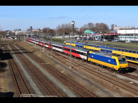 NS 186 019 with IC Direct @ Rotterdam Central (NL) 22-03-2015 (HD Video)