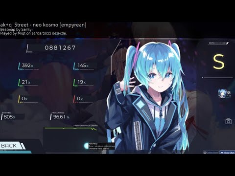 osu! | Miqt | ak+q  Street - neo kosmo [empyrean] | 5.35★ | +V2