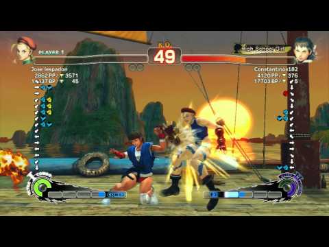 Jose lespandon (Cammy) vs Constantinos182 (Sakura) SSF4 AE Ranked Match