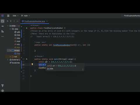 Solving The Missing Number In An Array Using Java Dsa Interview Question