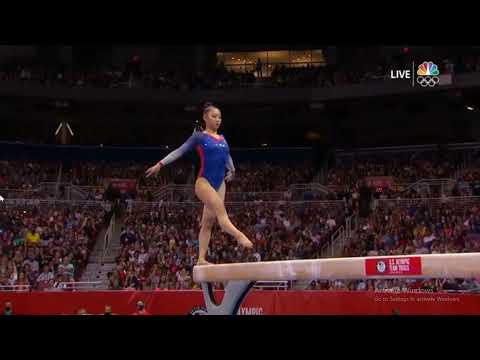 (14.566) Kara eaker Balance beam/2021 US OLYMPIC TRIALS DAY 2(NBC)